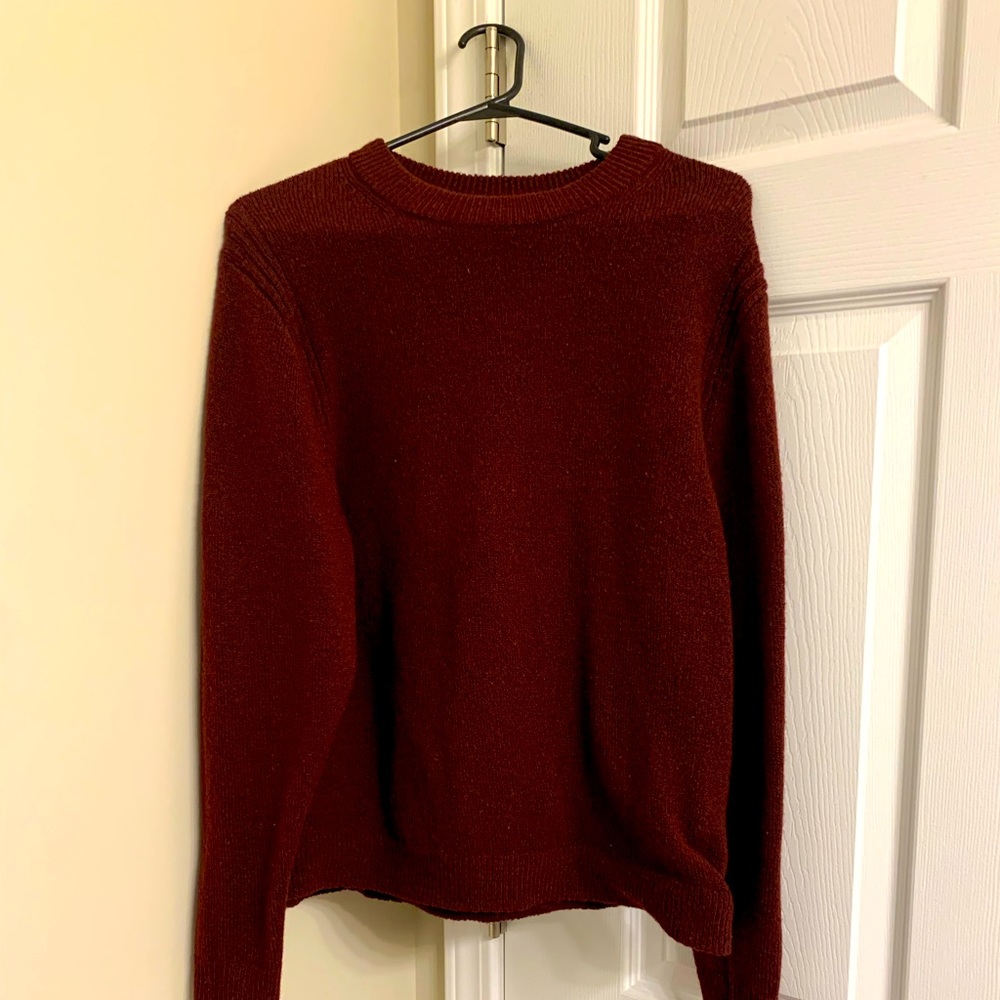 A New Day Burgundy Crew Neck Sweater Large